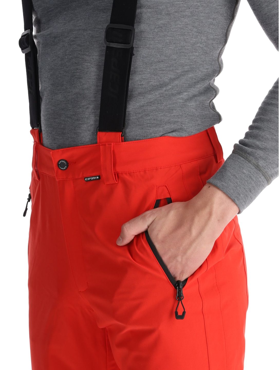 Icepeak, Freiberg pantalon de ski modèle long hommes Coral-Red rouge 