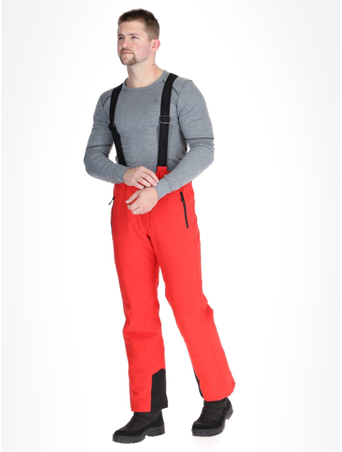 Icepeak, Freiberg pantalon de ski modèle court hommes Coral-Red rouge 