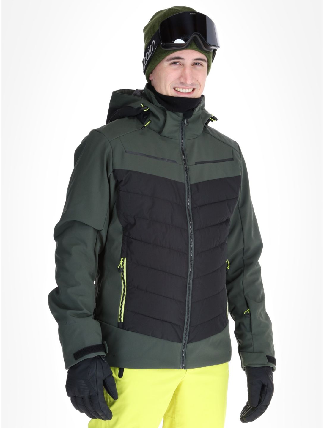 Icepeak, Fremont veste de ski hommes Dark Olive vert 