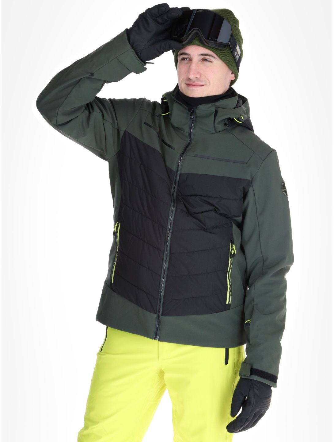 Icepeak, Fremont veste de ski hommes Dark Olive vert 