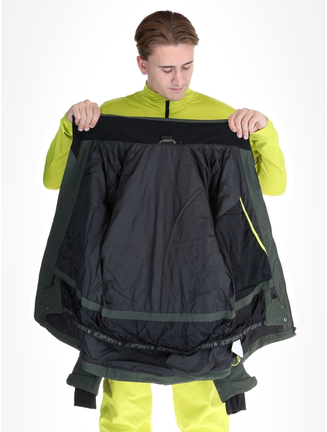 Icepeak, Fremont veste de ski hommes Dark Olive vert 