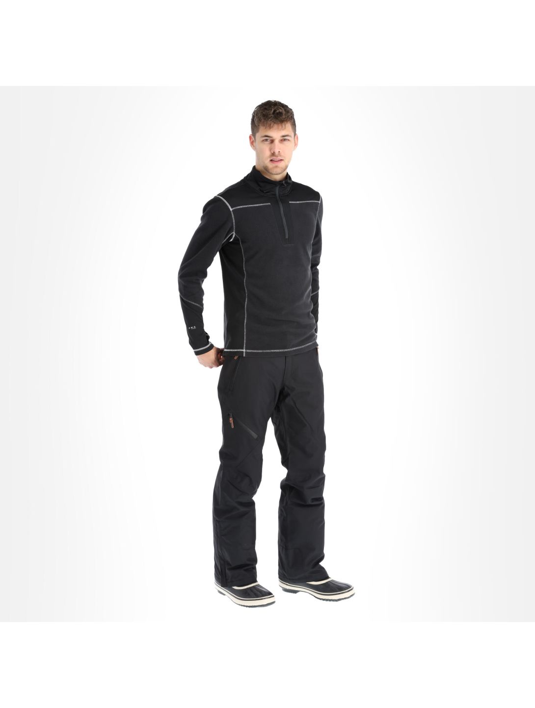 Icepeak, Fresnes pull de ski hommes anthracite gris 