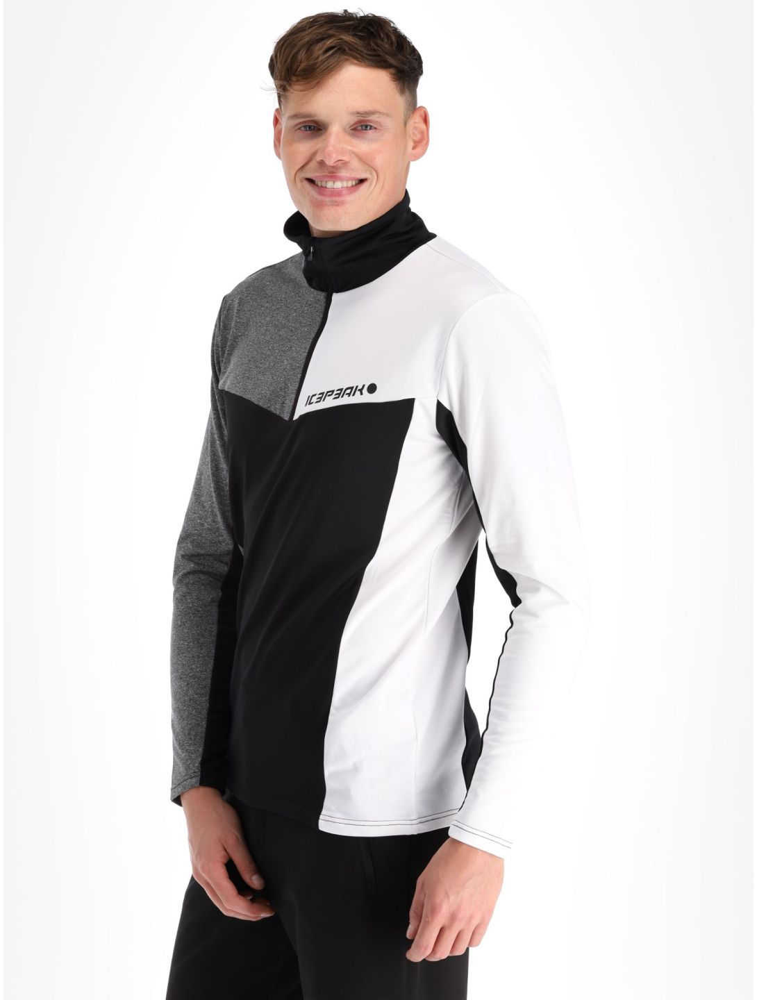 Icepeak, Fresno pull de ski hommes Black blanc, gris, noir 