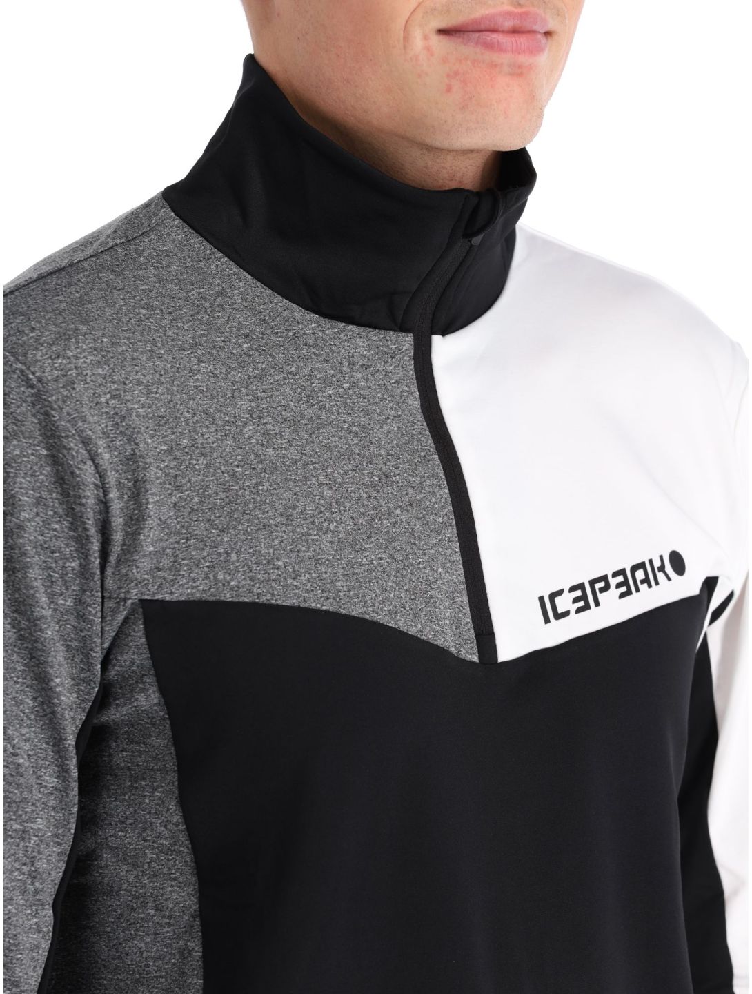 Icepeak, Fresno pull de ski hommes Black blanc, gris, noir 