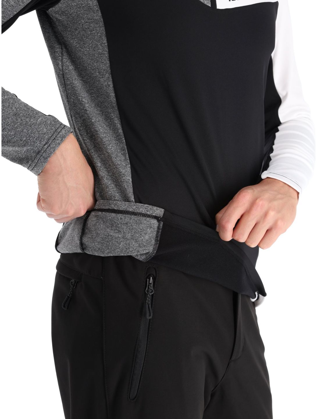 Icepeak, Fresno pull de ski hommes Black blanc, gris, noir 