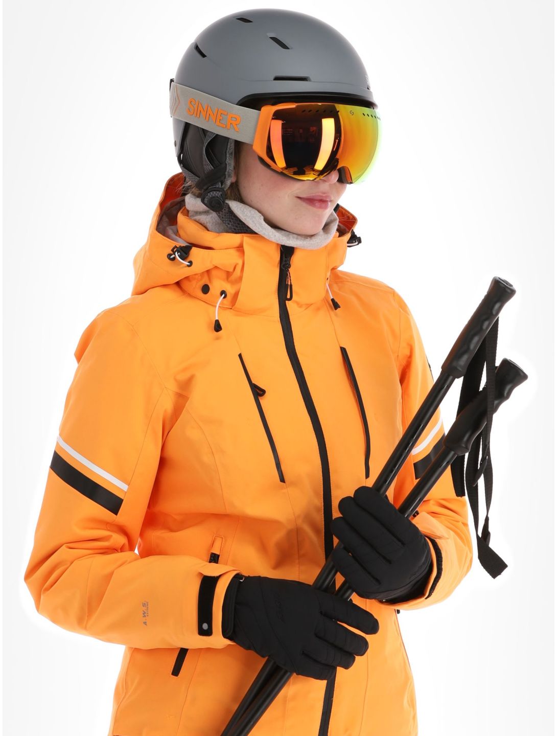 Icepeak, Friona veste de ski femmes Abricot orange 