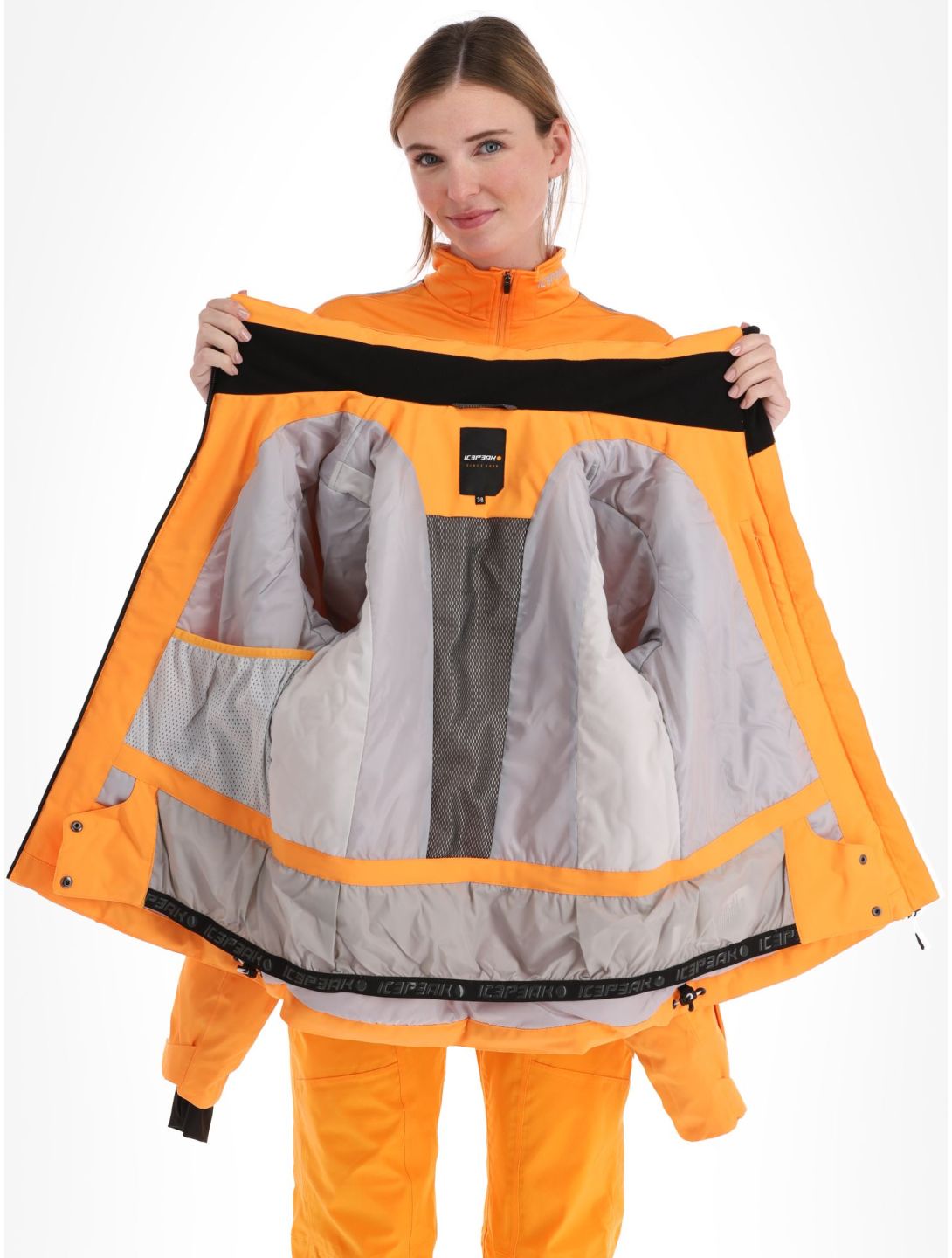 Icepeak, Friona veste de ski femmes Abricot orange 