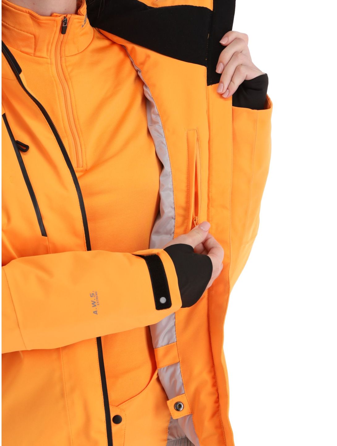 Icepeak, Friona veste de ski femmes Abricot orange 