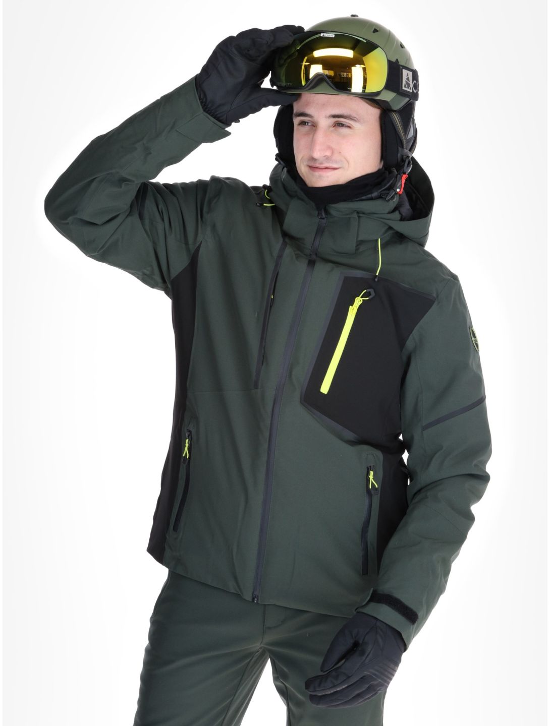 Icepeak, Frisco veste de ski hommes Dark Olive vert 