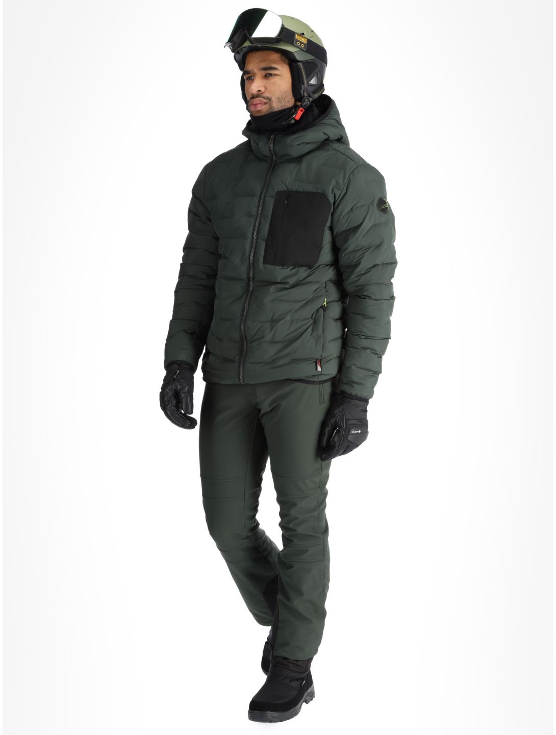 Icepeak, Frontier veste de ski hommes Dark Olive vert 