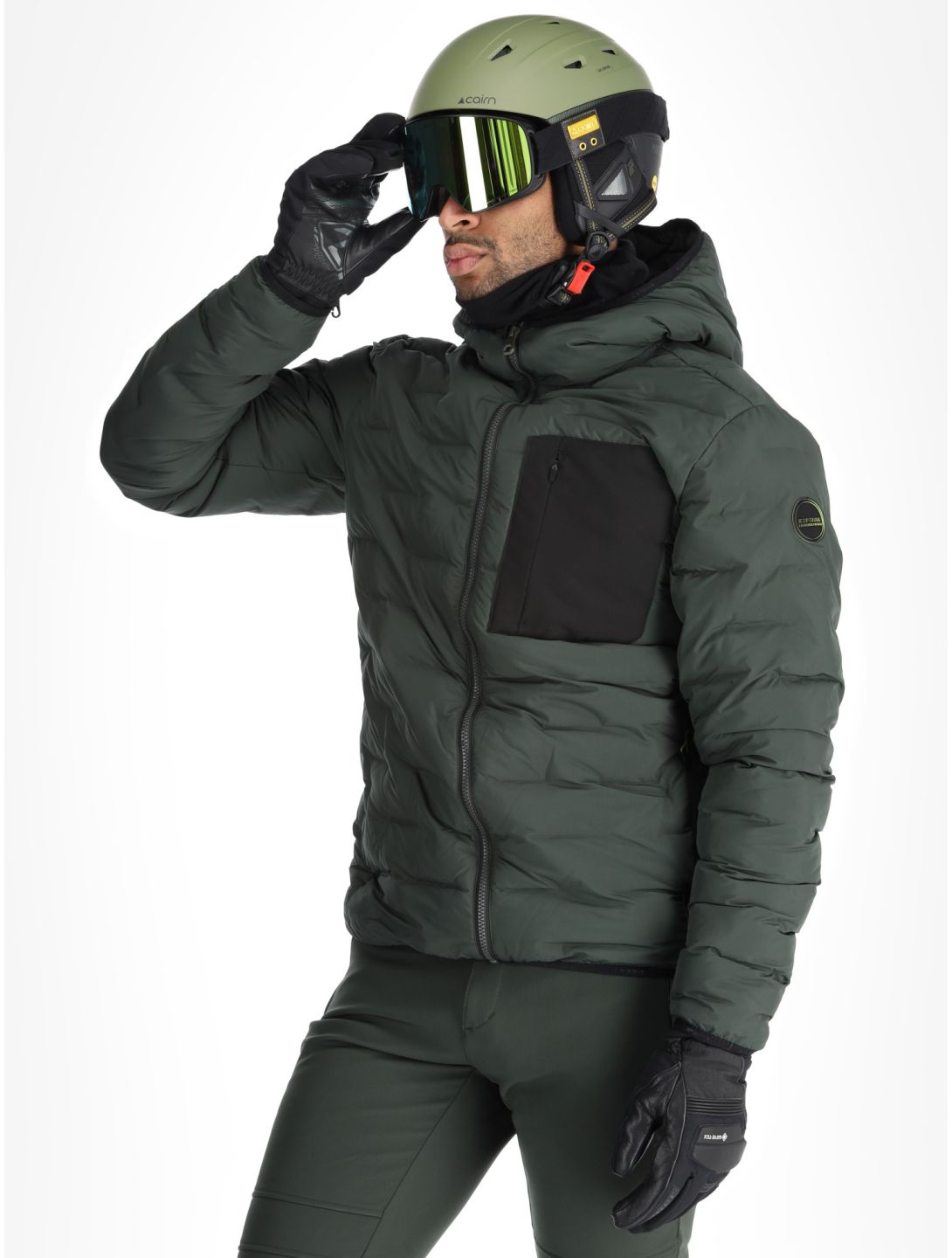 Icepeak, Frontier veste de ski hommes Dark Olive vert 