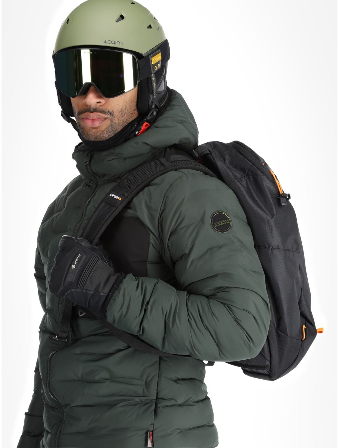 Icepeak, Frontier veste de ski hommes Dark Olive vert 