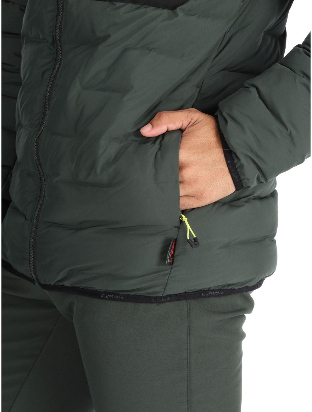 Icepeak, Frontier veste de ski hommes Dark Olive vert 