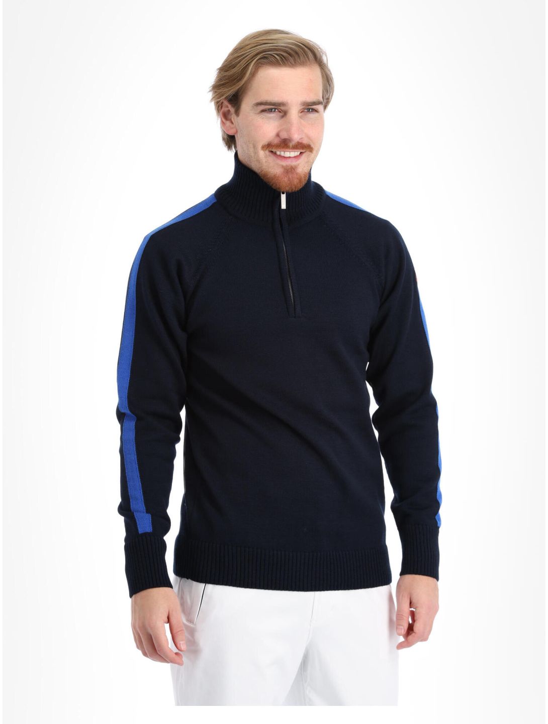 Kama, Merino sweater 4063 pull hommes Navy bleu 