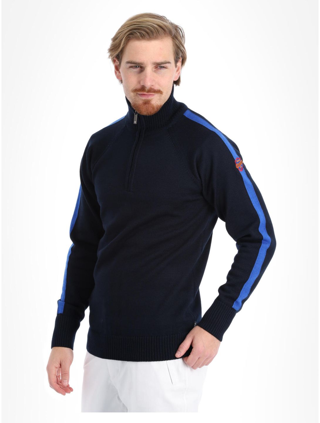 Kama, Merino sweater 4063 pull hommes Navy bleu 