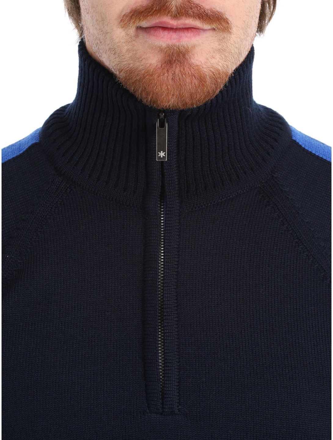 Kama, Merino sweater 4063 pull hommes Navy bleu 