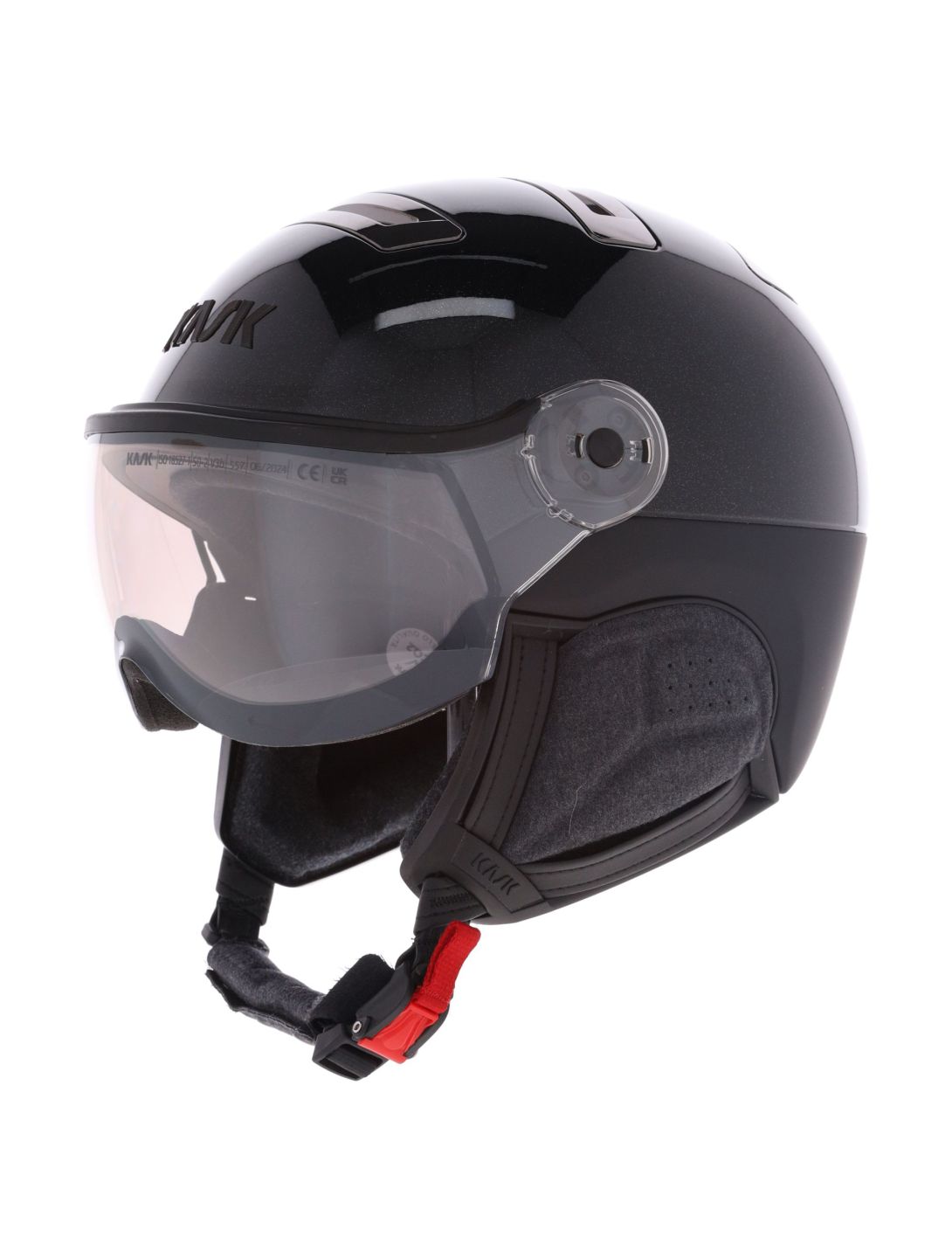 Kask, Piuma-R Chrome Visor casque de ski avec visière unisexe Black noir 