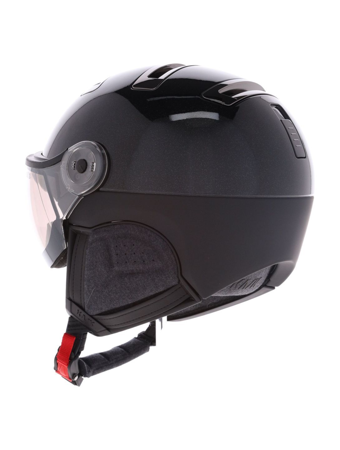 Kask, Piuma-R Chrome Visor casque de ski avec visière unisexe Black noir 