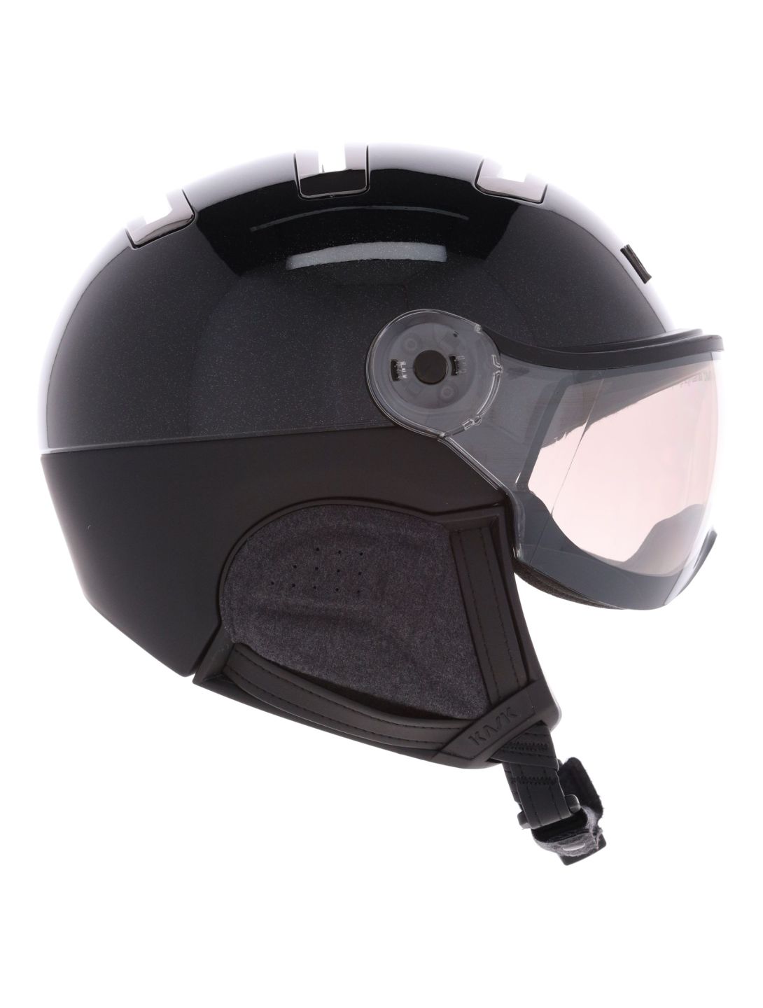 Kask, Piuma-R Chrome Visor casque de ski avec visière unisexe Black noir 