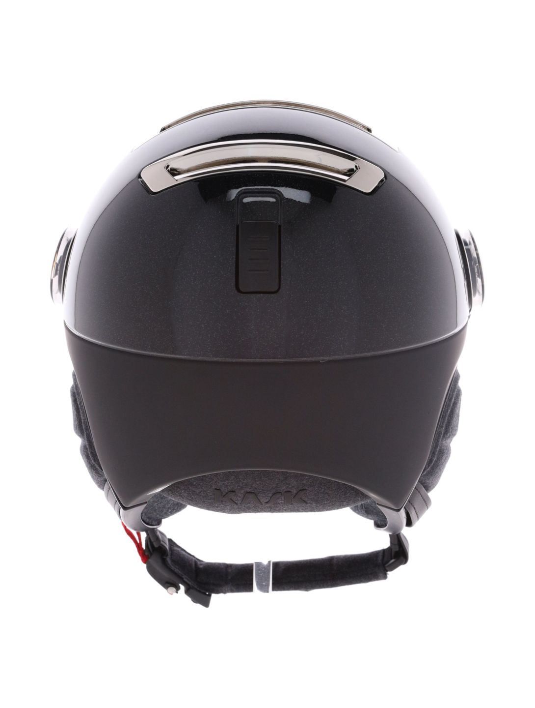 Kask, Piuma-R Chrome Visor casque de ski avec visière unisexe Black/Silver argent, noir 