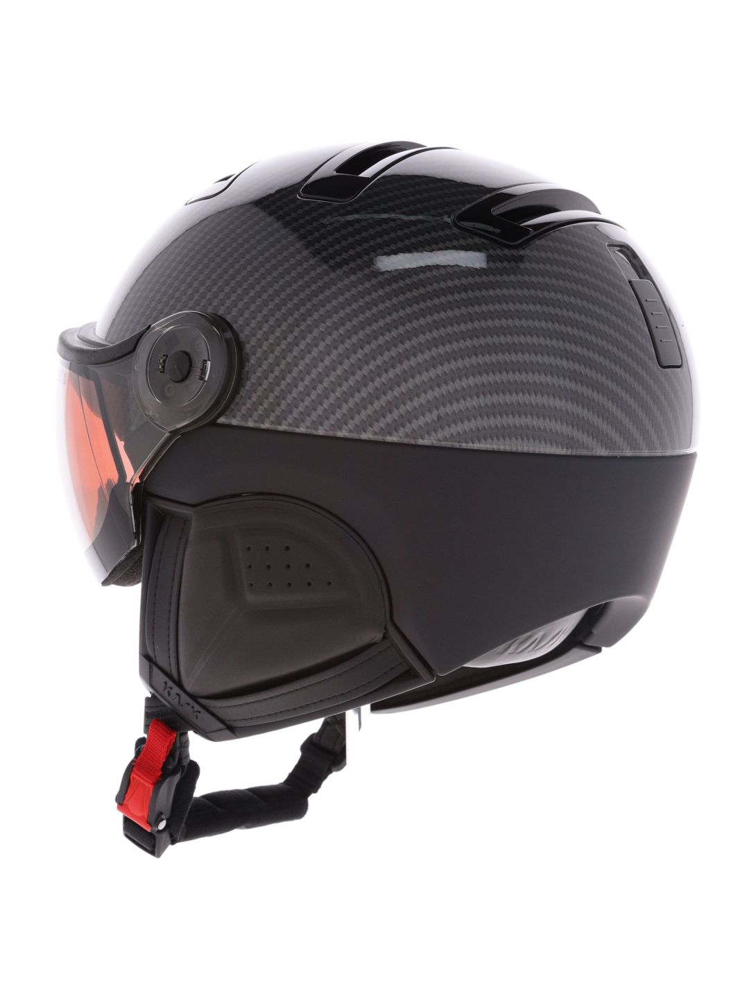 Kask, Piuma-R Elite casque de ski avec visière unisexe Carbon/Black noir 