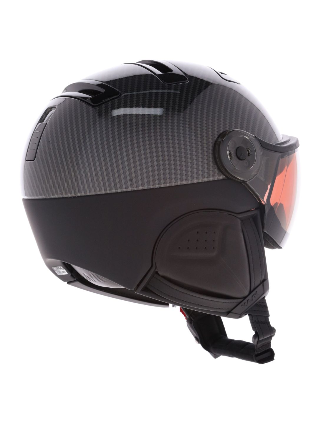 Kask, Piuma-R Elite casque de ski avec visière unisexe Carbon/Black noir 