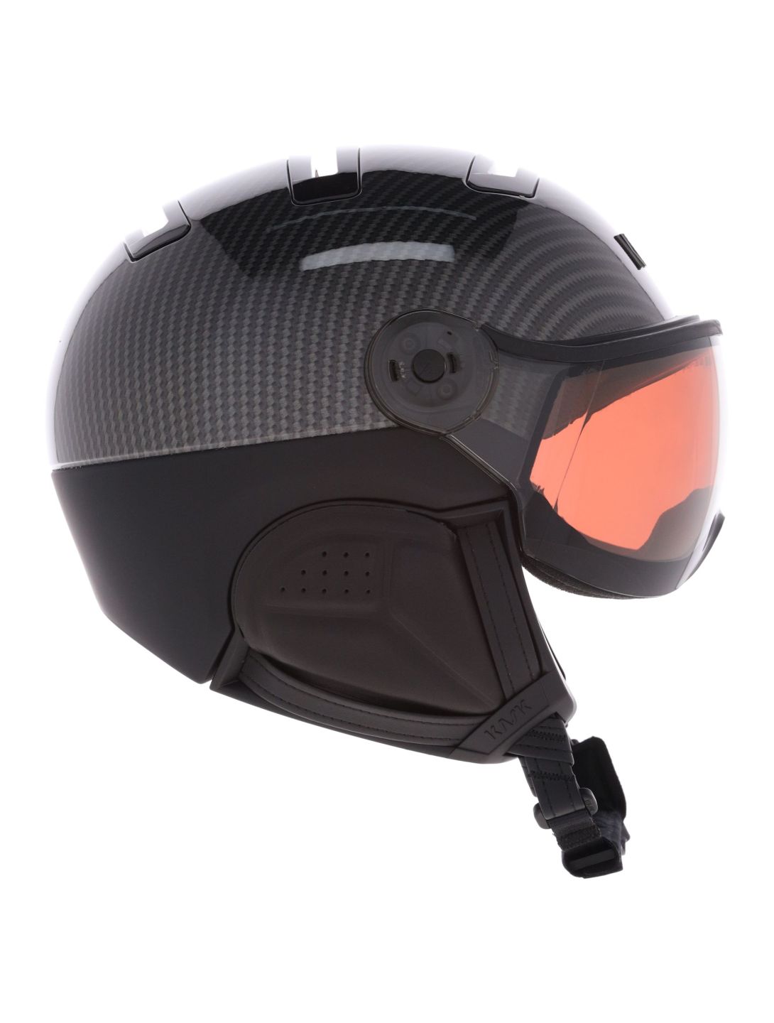 Kask, Piuma-R Elite casque de ski avec visière unisexe Carbon/Black noir 