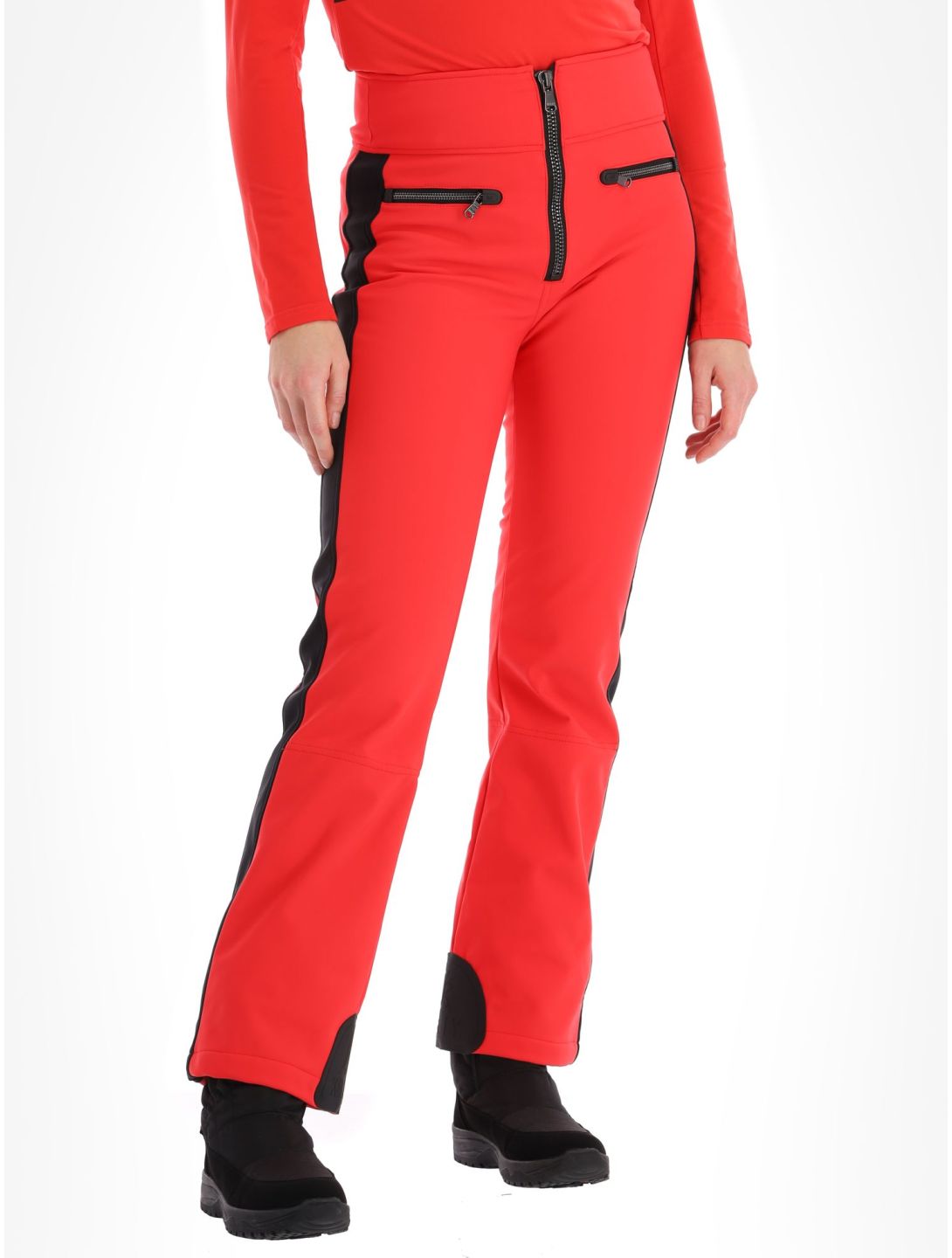 Kelly, April pantalon de ski en softshell femmes Red / Black noir, rouge 