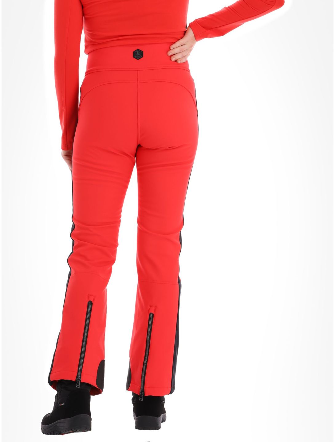 Kelly, April pantalon de ski en softshell femmes Red / Black noir, rouge 