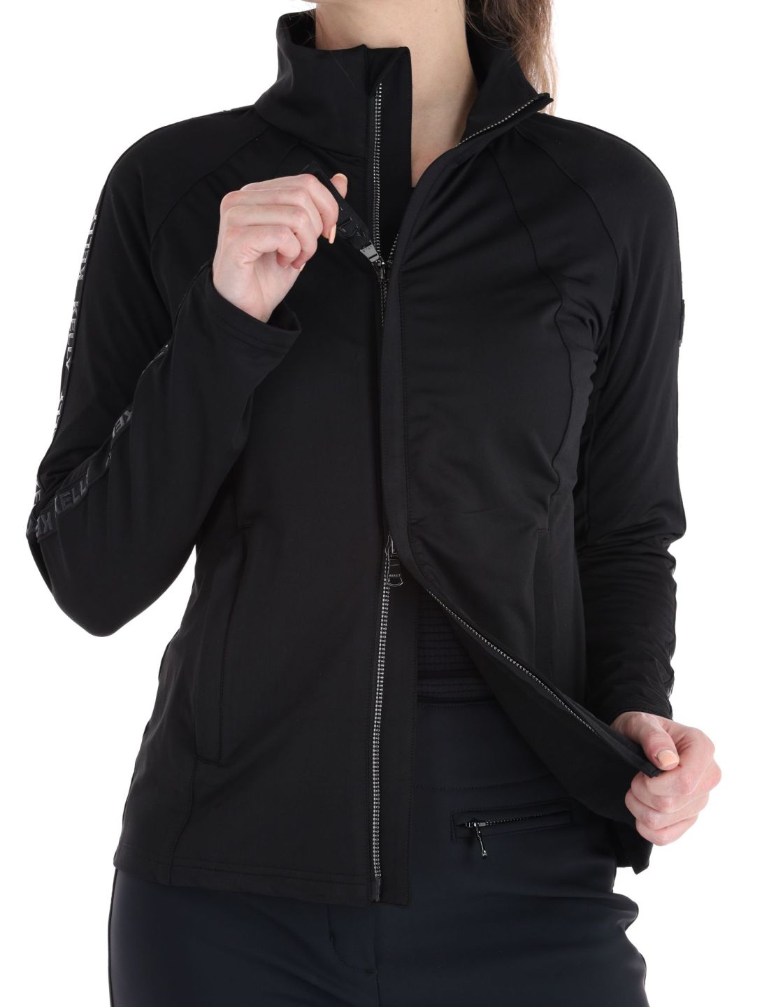 Kelly, Luna gilet femmes Black noir 