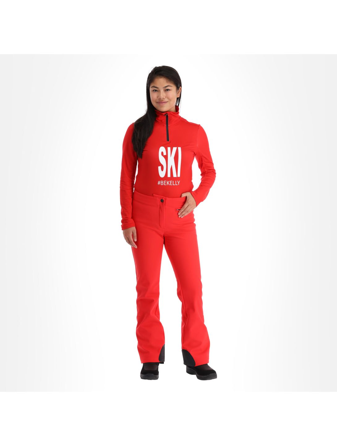 Kelly, Softshell Pants pantalon de ski en softshell femmes rouge 