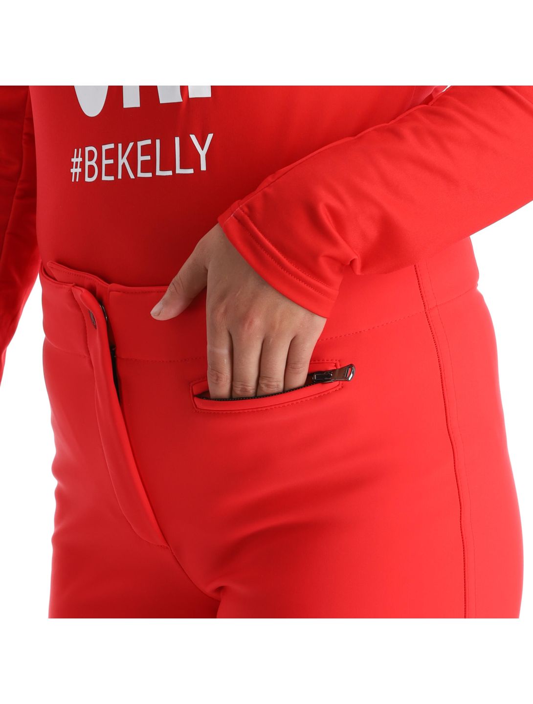 Kelly, Softshell Pants pantalon de ski en softshell femmes rouge 