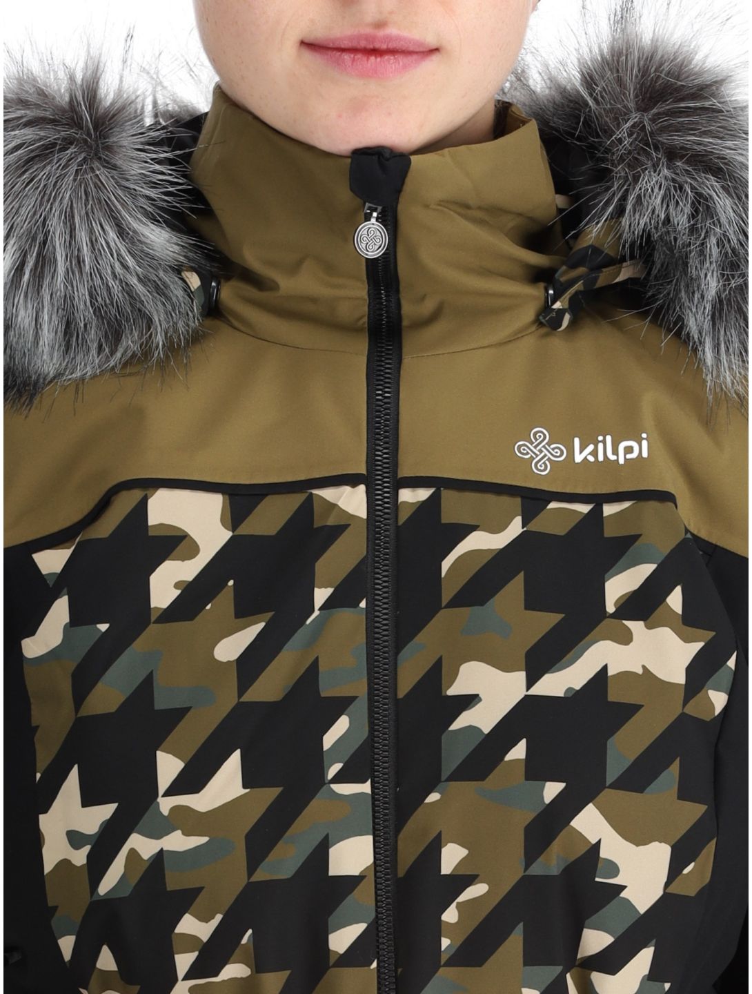 Kilpi, Clair veste de ski modèle chauffé femmes Khaki noir, vert 