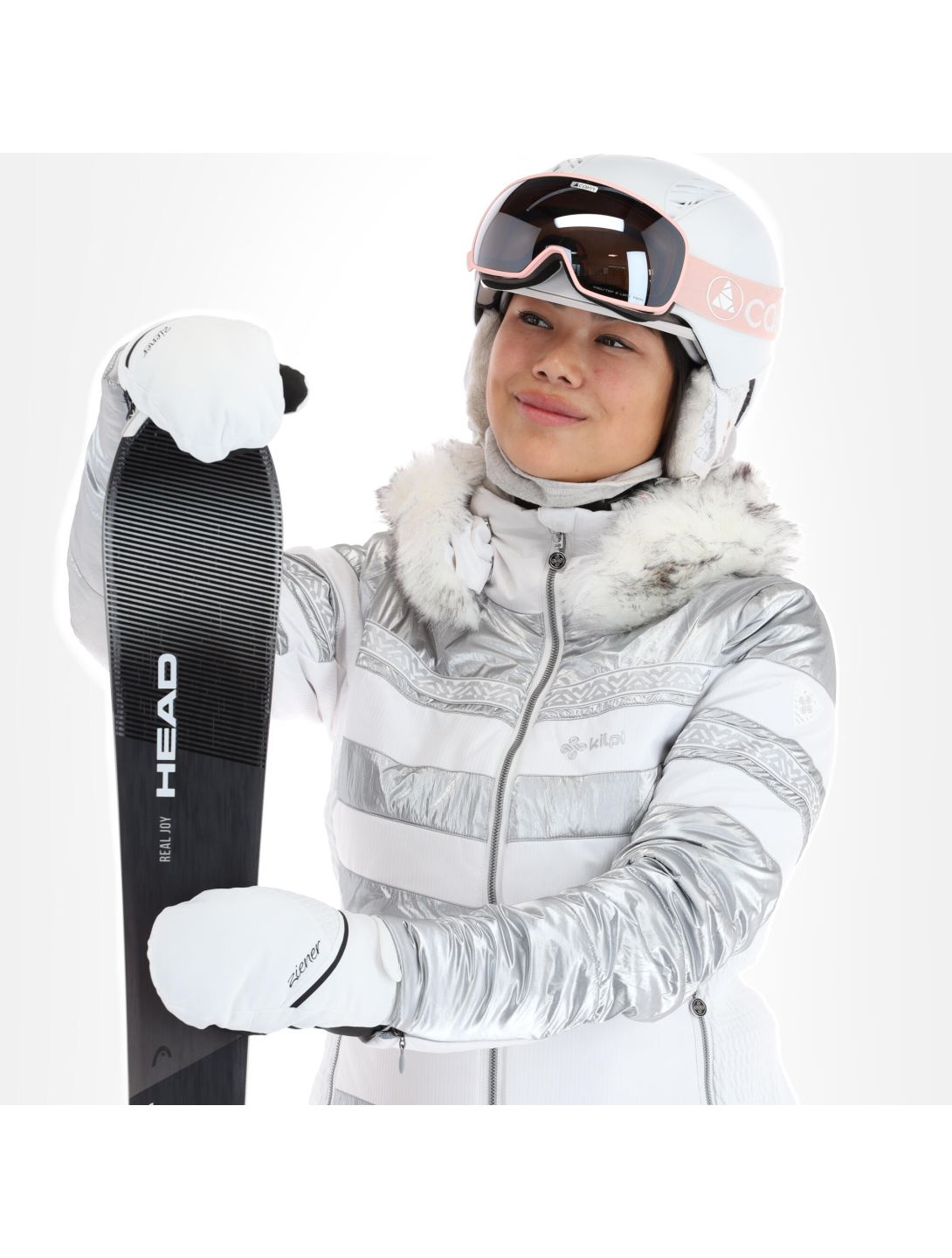 Kilpi, Dalila-W veste de ski femmes blanc 