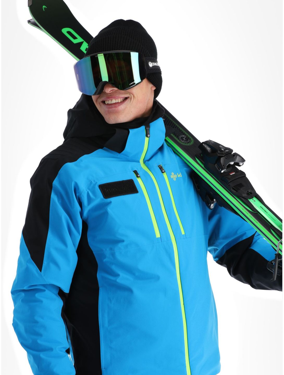 Kilpi, Dexen-M veste de ski hommes Blue blanc, bleu, rouge 