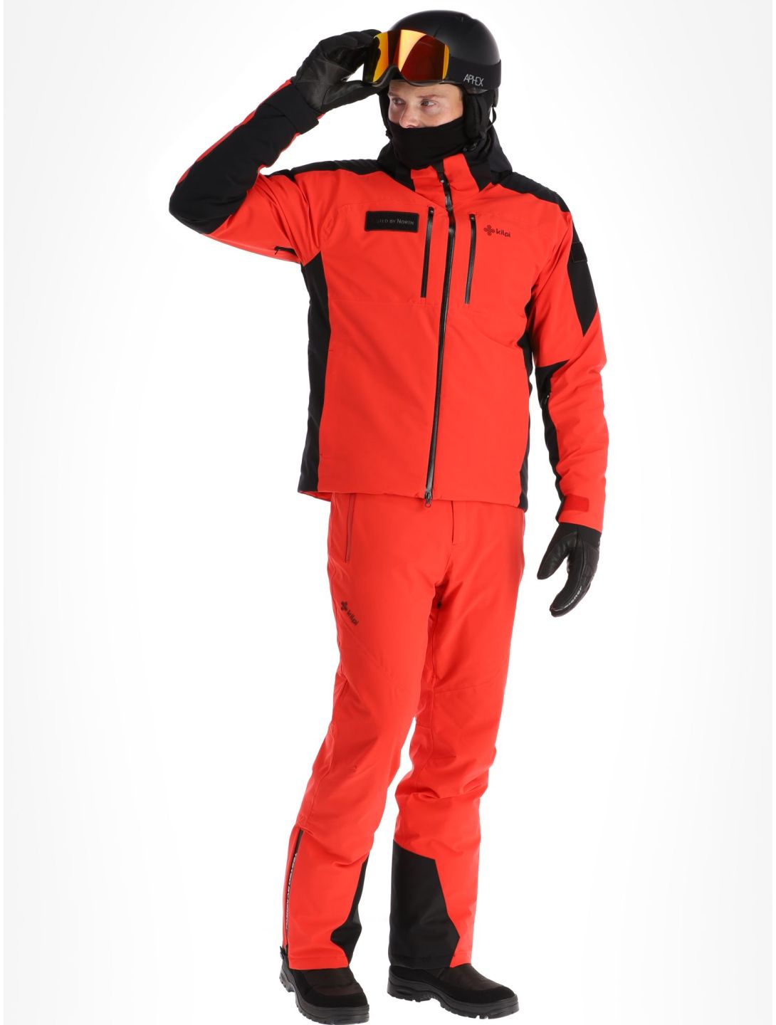 Kilpi, Dexen-M veste de ski hommes Red noir, rouge 