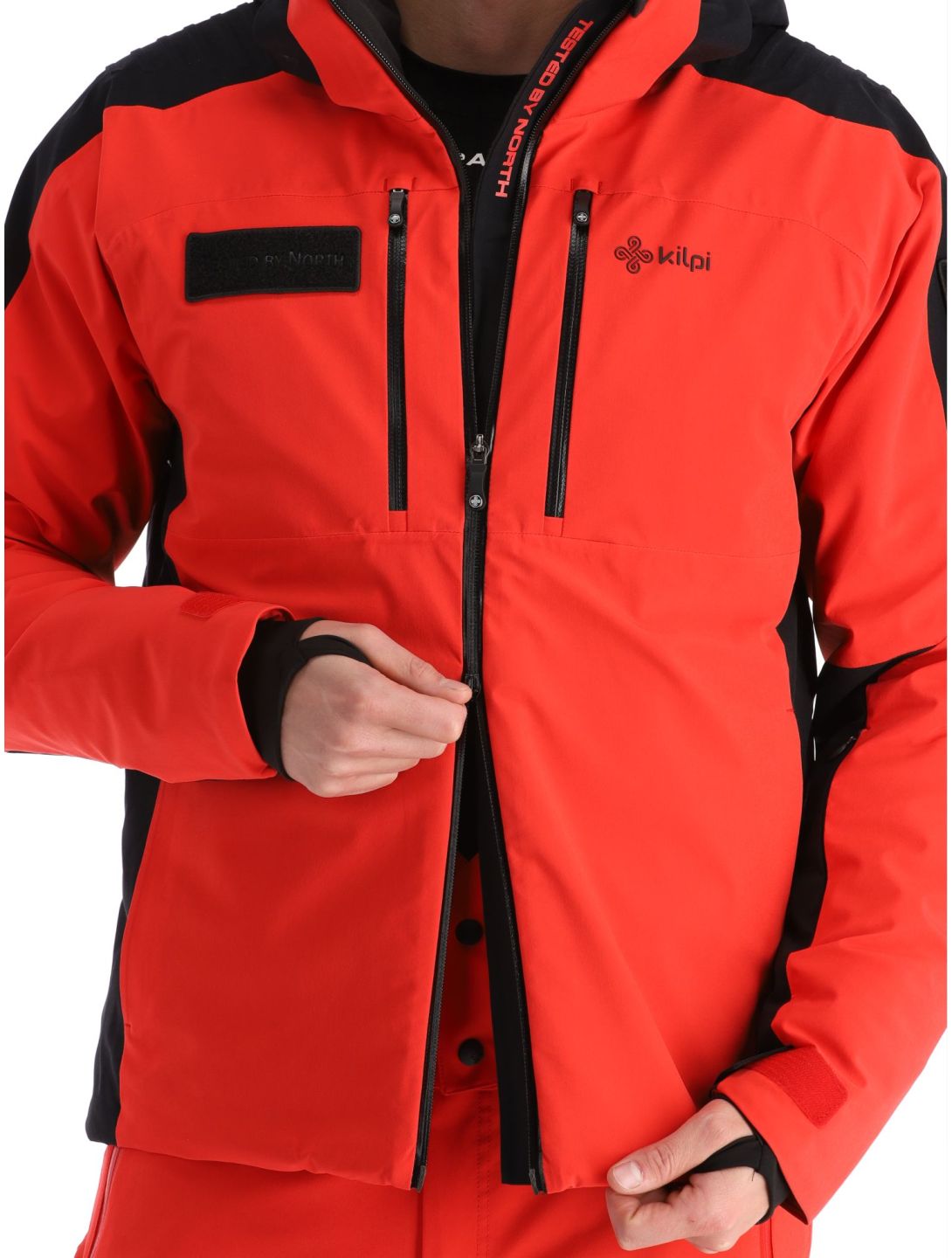 Kilpi, Dexen-M veste de ski hommes Red noir, rouge 