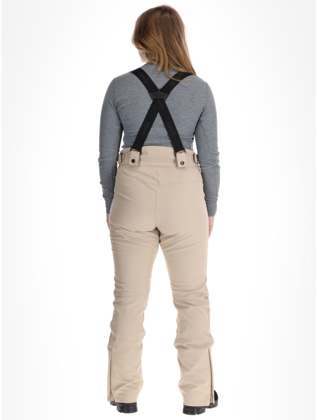 Kilpi, DIONE pantalon de ski en softshell femmes Beige beige 