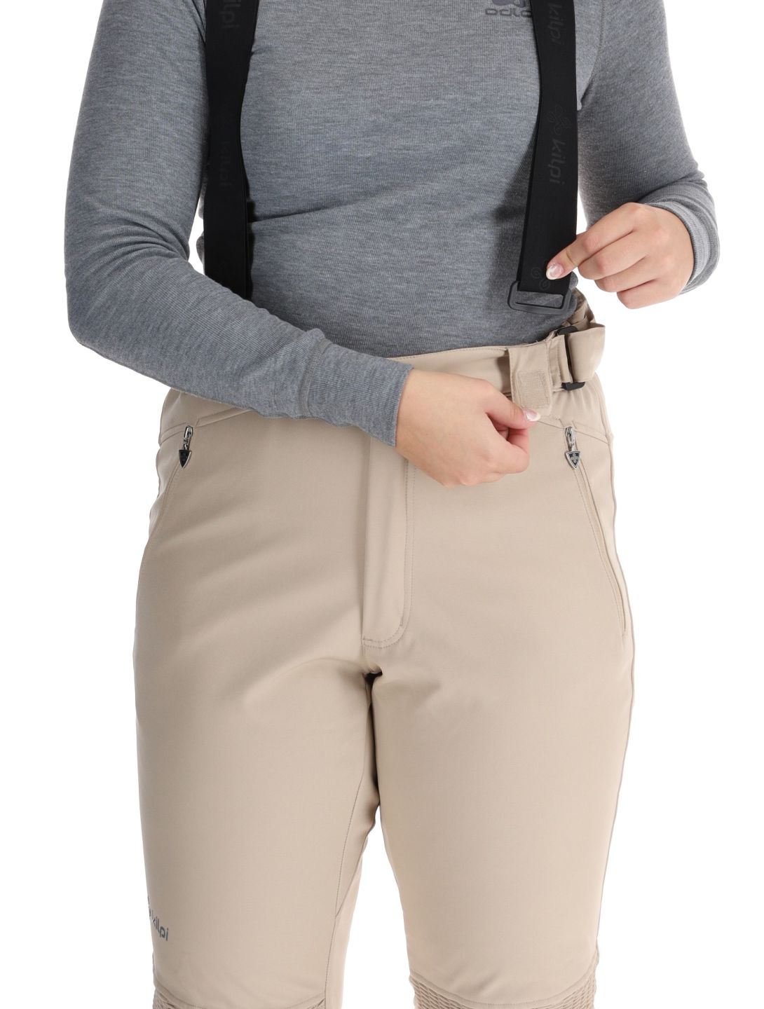 Kilpi, DIONE pantalon de ski en softshell femmes Beige beige 