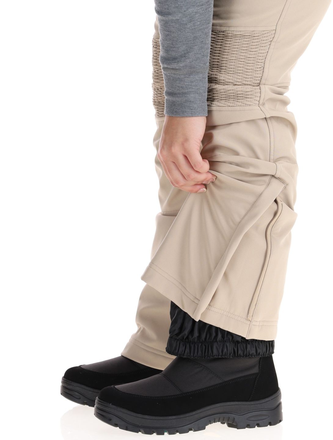 Kilpi, DIONE pantalon de ski en softshell femmes Beige beige 