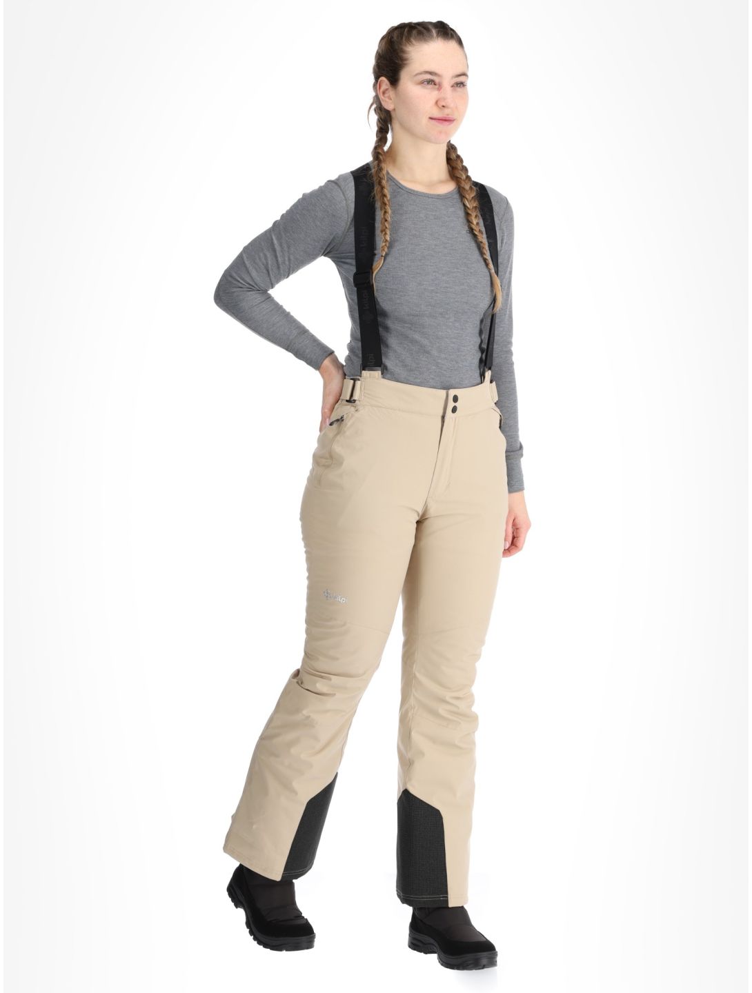 Kilpi, ELARE pantalon de ski femmes Beige beige 