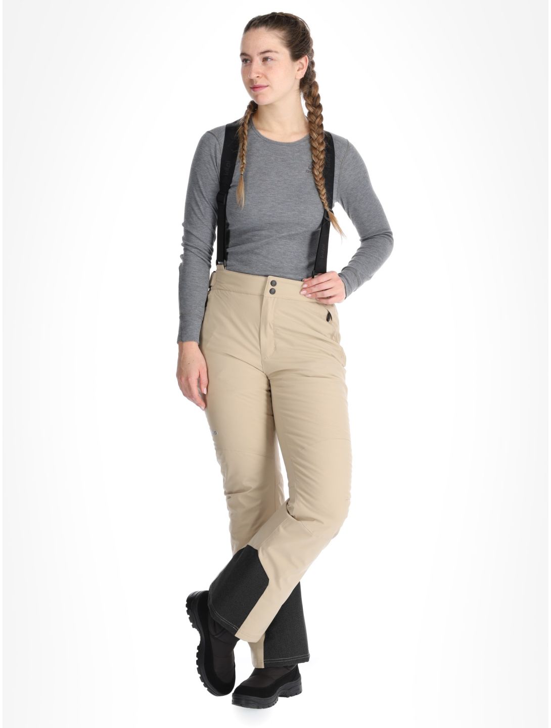 Kilpi, ELARE pantalon de ski femmes Beige beige 