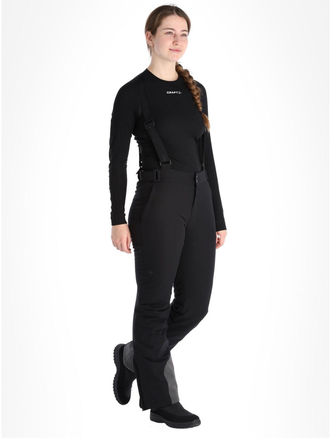 Kilpi, Elare-w pantalon de ski grandes tailles femmes Black noir 