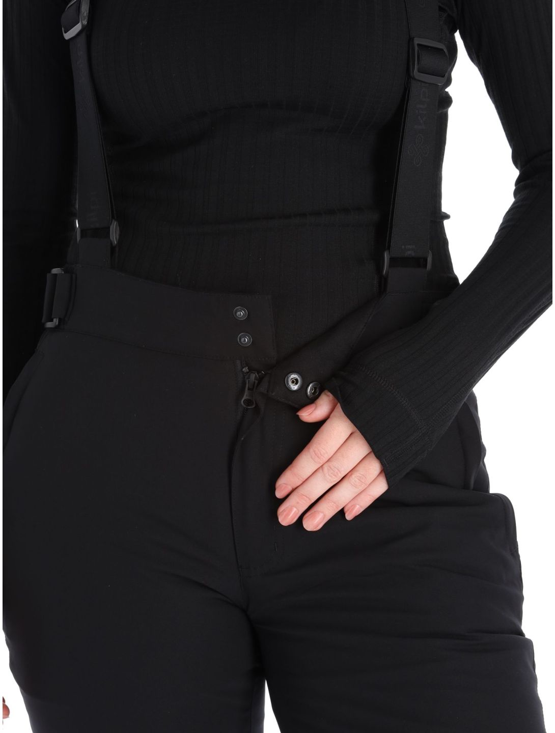 Kilpi, Elare-w pantalon de ski grandes tailles femmes Black noir 