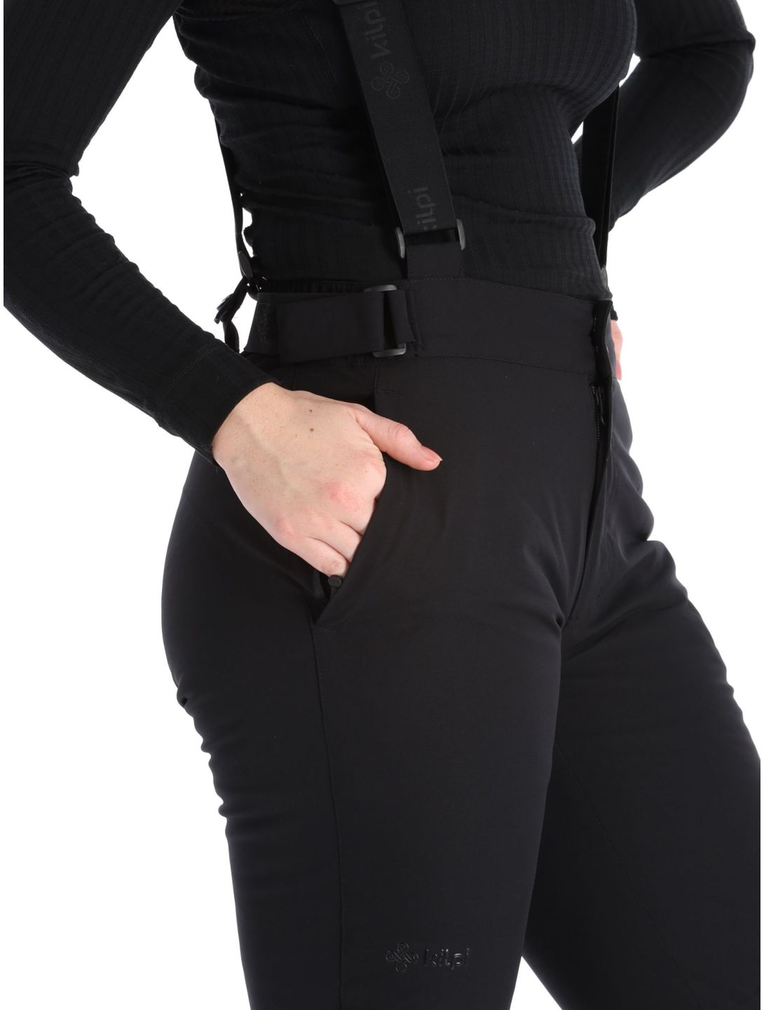 Kilpi, Elare-w pantalon de ski grandes tailles femmes Black noir 