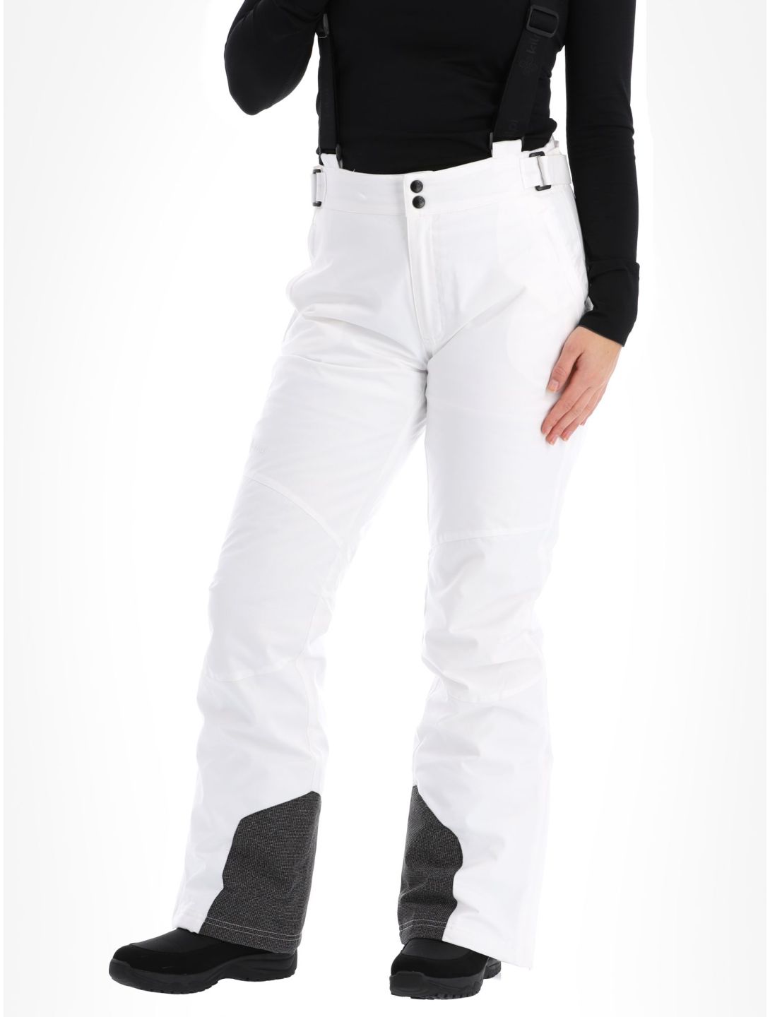 Kilpi, Elare-w pantalon de ski grandes tailles femmes White blanc 