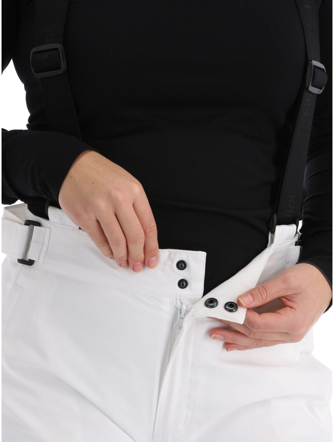 Kilpi, Elare-w pantalon de ski grandes tailles femmes White blanc 