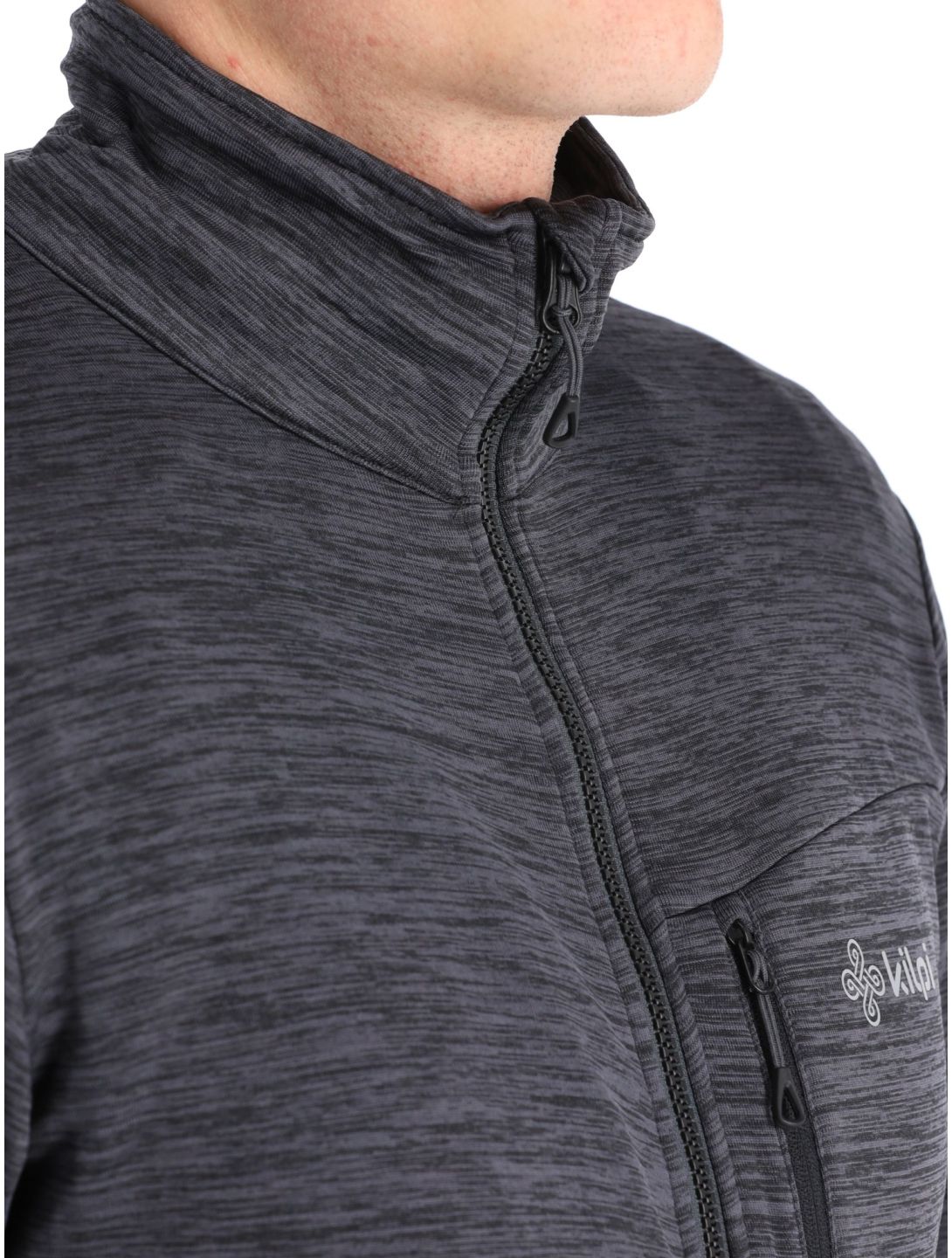 Kilpi, Erin-m gilet grandes tailles hommes Black gris, noir 