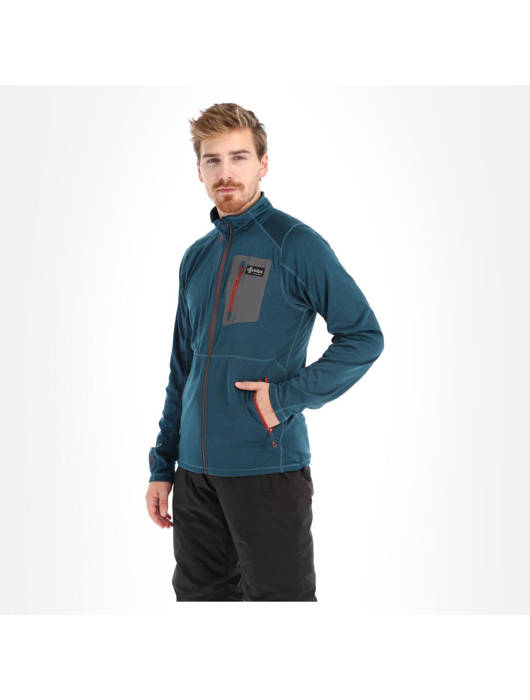 Kilpi, Eris-M gilet grandes tailles hommes turquoise bleu 