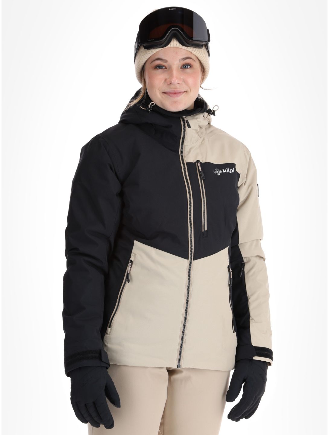 Kilpi, Flip veste de ski femmes Beige beige, noir 